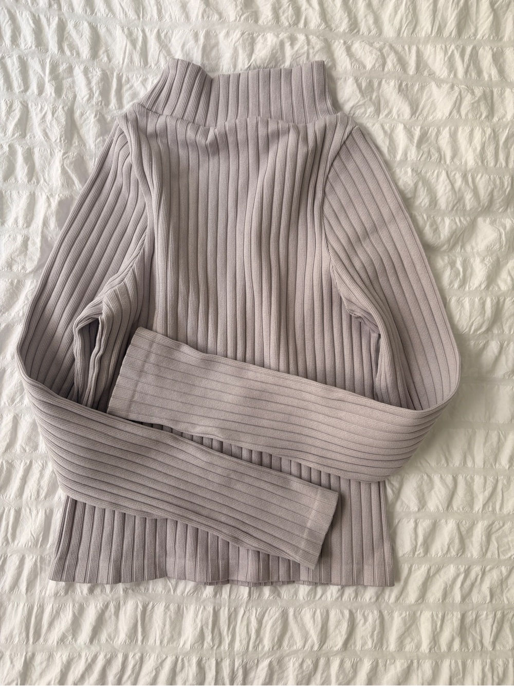 Ribbed Turtleneck long sleeve - Light Lavender